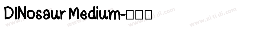 DINosaur Medium字体转换